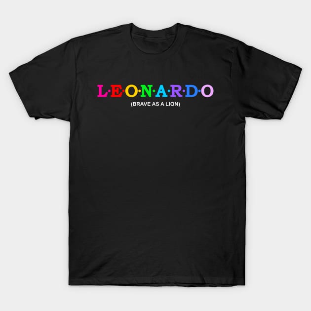 Leonardo - Brave As A Lion. T-Shirt by Koolstudio